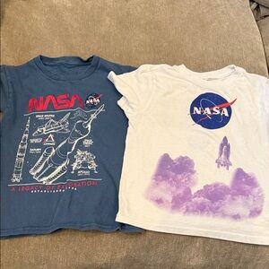 Kids Graphic T-Shirts - Blue and White XS